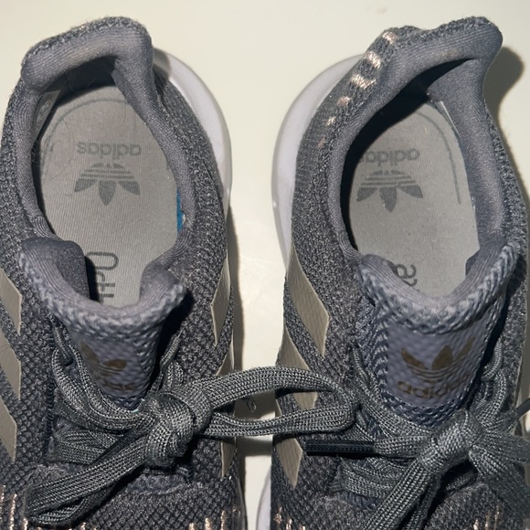 Grey and Gold Adidas swift runners - Picture 3 of 5